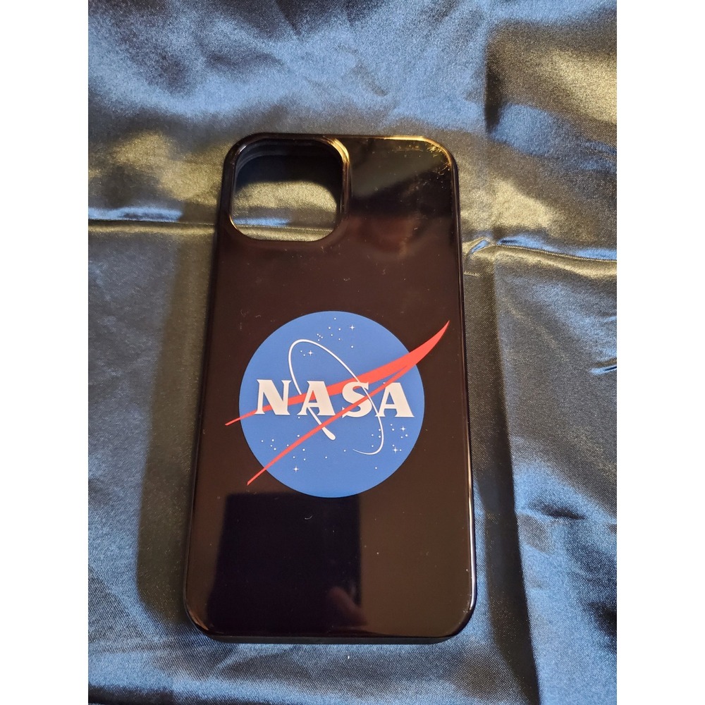 NASA Logo iPhone 11-15 Pro/Pro Max‎  Case Black Blue Red Space Exploration Cover